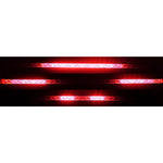ruban led blanc rouge moderne adhésif 60cm 48 smd led étanche stroboscopique
