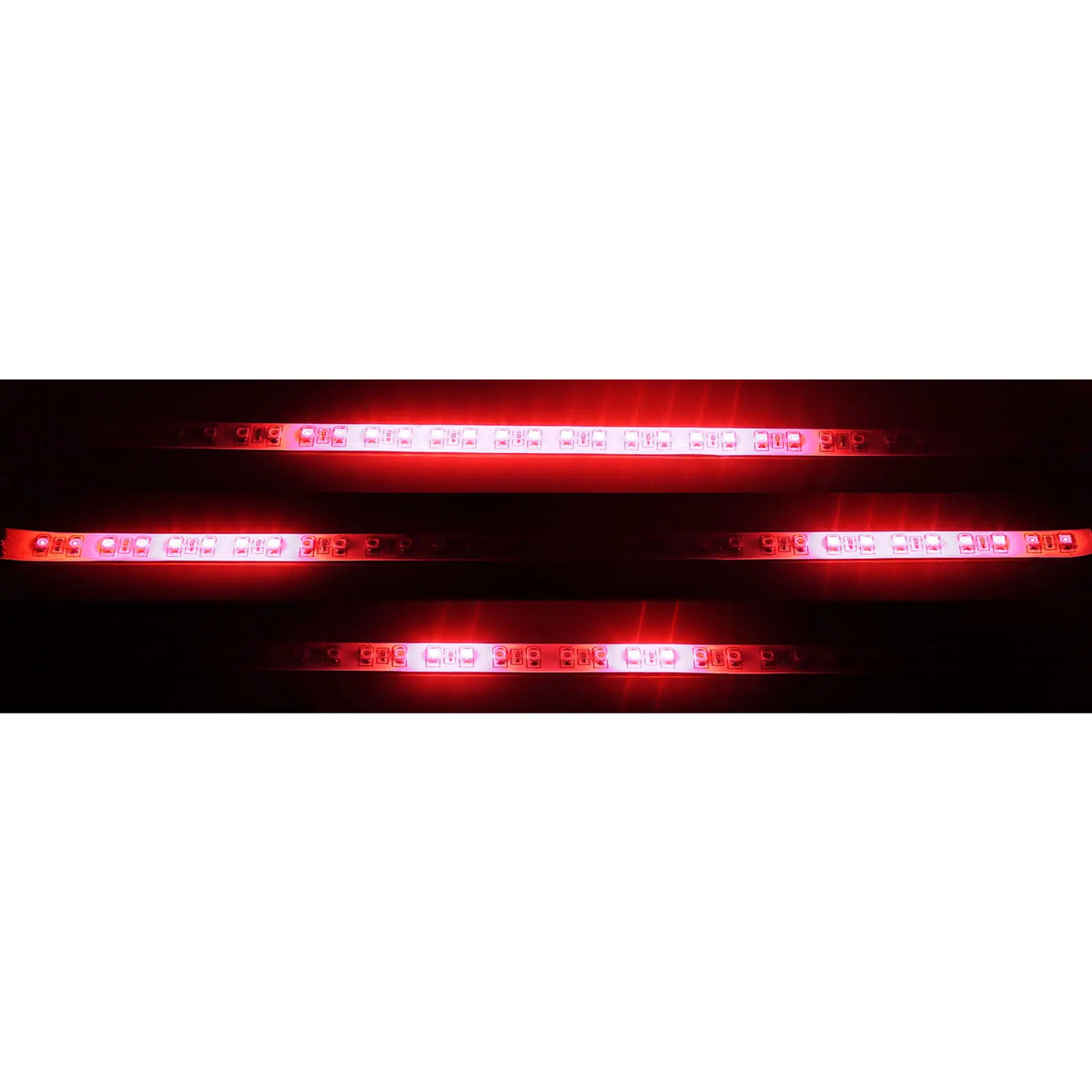 ruban led blanc rouge moderne adhésif 60cm 48 smd led étanche stroboscopique