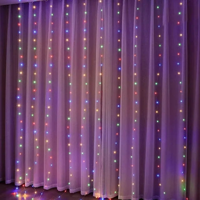 guirlande lumineuse étoiles blanc doré moderne télécommande festive noël décoration maison