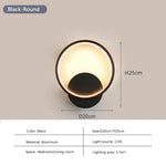 lampes murales modernes rondes carrées métal blanc noir minimaliste