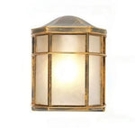 lampe murale bronze noir grille métal verre translucide vintage classiqueextérieur ip54