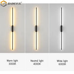 applique murale led moderne minimaliste noir éclairage quotidien 90 260V 3000K 4000K 6000K aluminium