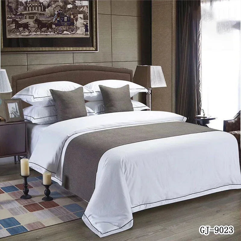 taies d'oreiller solides modernes 2pc polyester coton rouge blanc chambre coucher lit mariage hôtelDecorationSalleDeBain