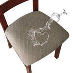 housse chaise imperméable amovible lavable polyester motif carreaux gris noir rouge marron moderne