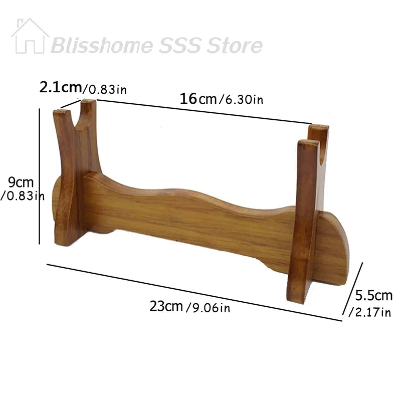 support trompette bois massif marron clair classique réutilisable fixeoutil