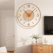 horloge murale moderne acrylique blanc imitation tronc arbre minimaliste chambre salon