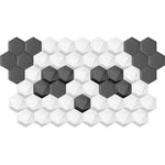 Tête de lit hexagonale verte pour chambre