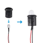 connecteurs câbles noirs led bases plaquettes rondes 10mm 8mm 5mm 3mm pragmatique