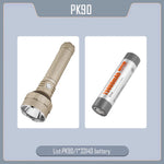 lampe torche rechargeable led usb 5600 lumen 1500m moderne robuste texture géométrique indicator charge