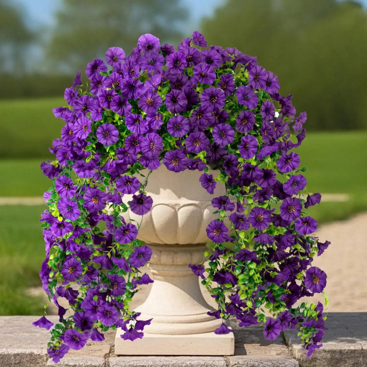 guirlande fleurs artificielles violettes roses jaunes oranges rouges feuilles vertes modernes decoration intérieure mariage