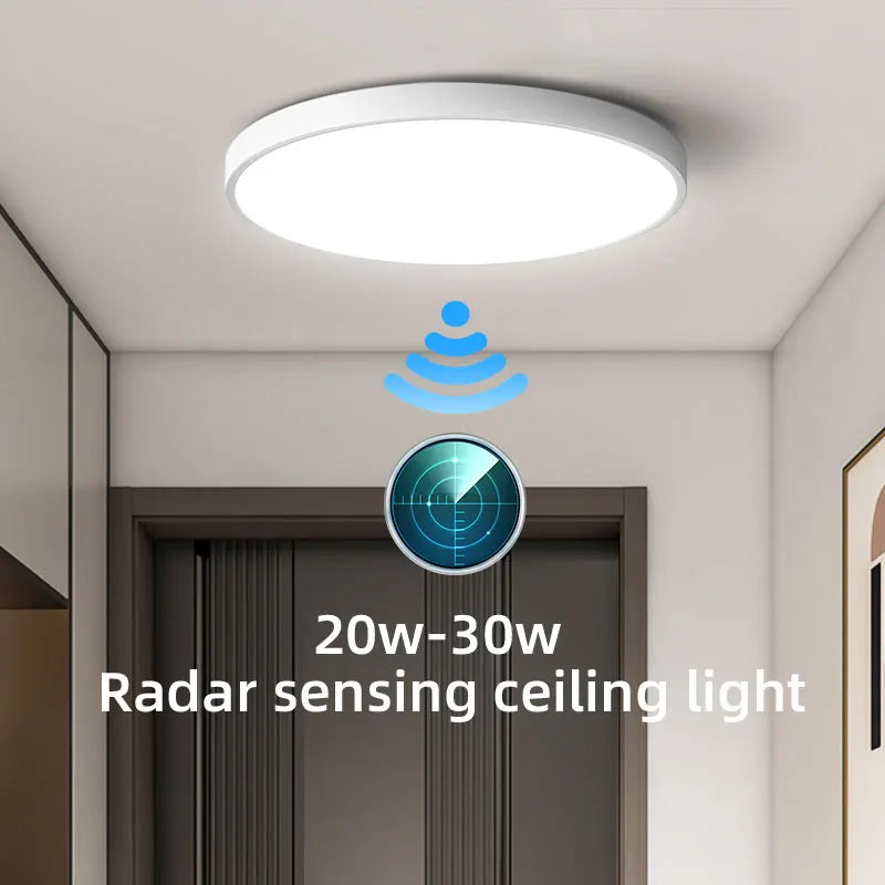 Lampe radar 20w 30w blanc moderne facile interrupteur tactile led étanche ip65