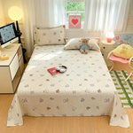 drap lit coton motif animal géométrique moderne gris clair rose pâle
