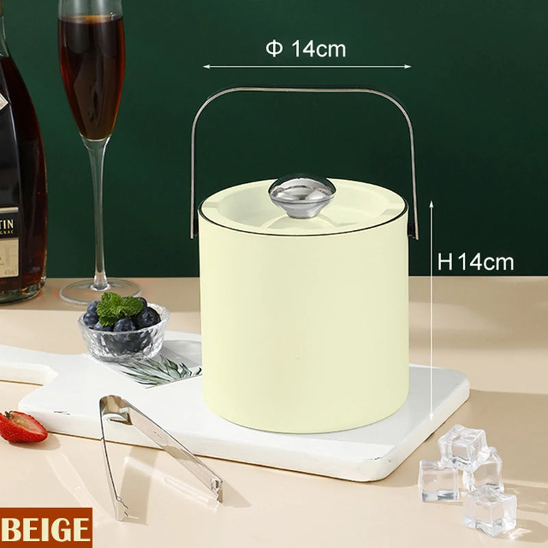 cuve glace argentée lisse moderne tongs refroidisseur vin boisson bière