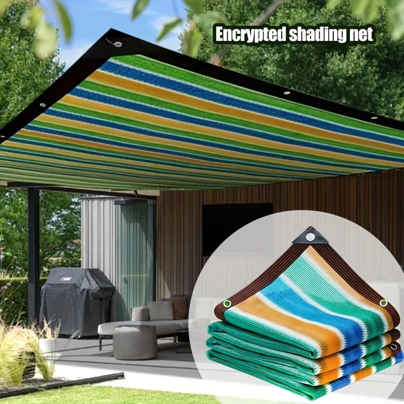 filet rayé moderne vert bleu jaune blanc résistant uv durable facile