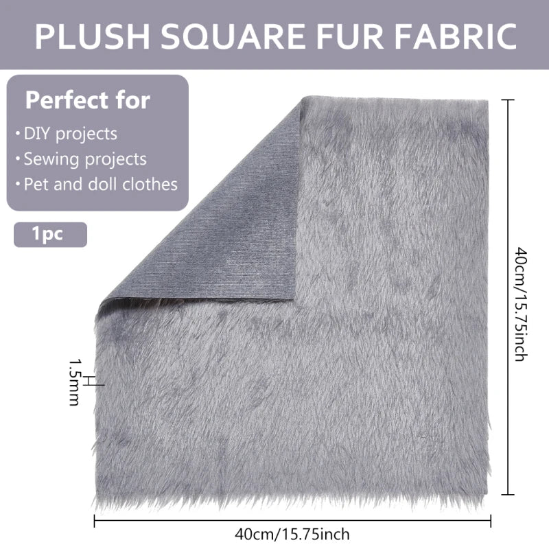 tapis noir fourrure peluche épais moderne doux bricolage couture tissu polyester antimicrobien contrôle odeurs
