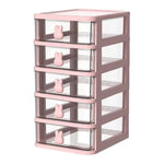 organisateur moderne rose clair transparent tiroirs plastique respectueux environnement multifonctionnel