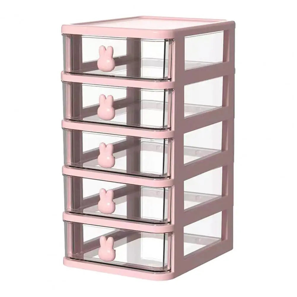 organisateur moderne rose clair transparent tiroirs plastique respectueux environnement multifonctionnel