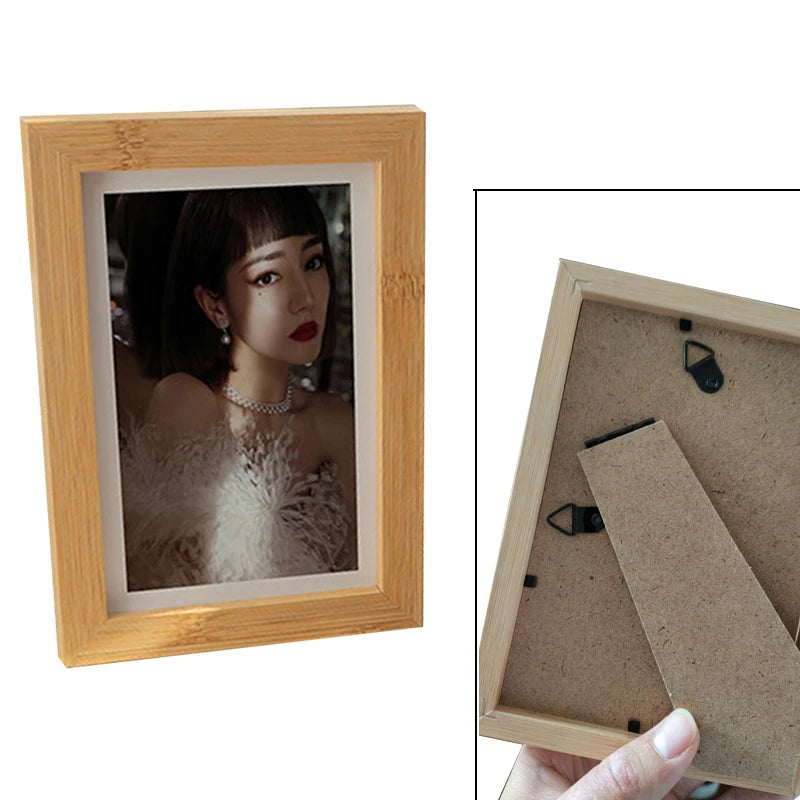 cadre photo bois moderne blanc noir clips carton arrière 9x13cm 10x15cm 15x20cm a4