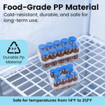 boîtes rangement vials cosmétiques transparentes modernes réutilisables 10ml 1kg charge max 10 compartiments lab