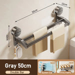 porte serviettes mural argenté lisse ventouse moderne salle bain étagère serviettes slips fixations sans