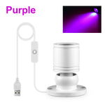 projecteur led couleur usb 5v blanc noir vert rouge bleu jaune violet transparent moderne