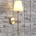 appliques murales modernes abat jour tissu led or blanc gris bleu jaune minimaliste fixées