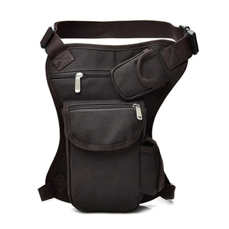 sac bandoulière homme toile marron clair utilitaire boucle glissière cahier smartphone lunettesscrição