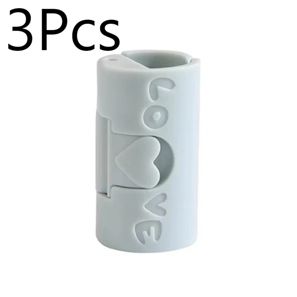 clips rangement adhésifs rose gris coeurs gravés modernes minimalistes 3pcs 6pcs 12pcs 18pcs
