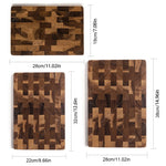 planche découper bois marron carreaux géométriques moderne couteau asperges légumes respectueux environnement
