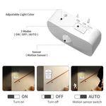 lampe nuit veilleuse capteur mouvement blanc moderne adhésif interrupteur auto led chambreescalierswc