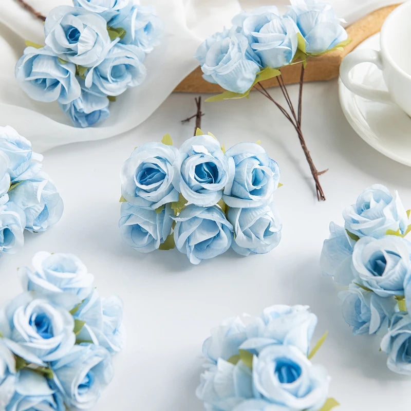 fleurs artificielles soie roses blanches couronne mariage romantique décoration intérieure anniversaire baby shower