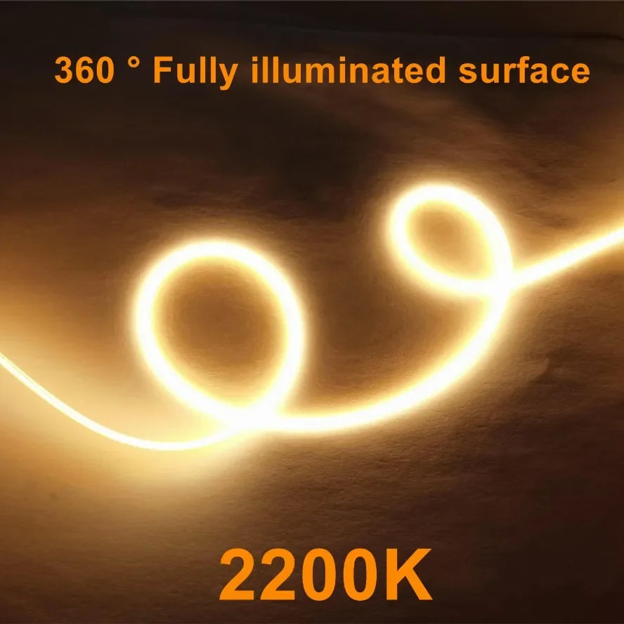 décoration filaments led flexibles 12v 2200k chaleur clips modernes noël 130mm 300mm 360mm 460mm