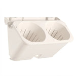 pots fleurs muraux auto arrosants empilables trous blanc noir vert clips moderne