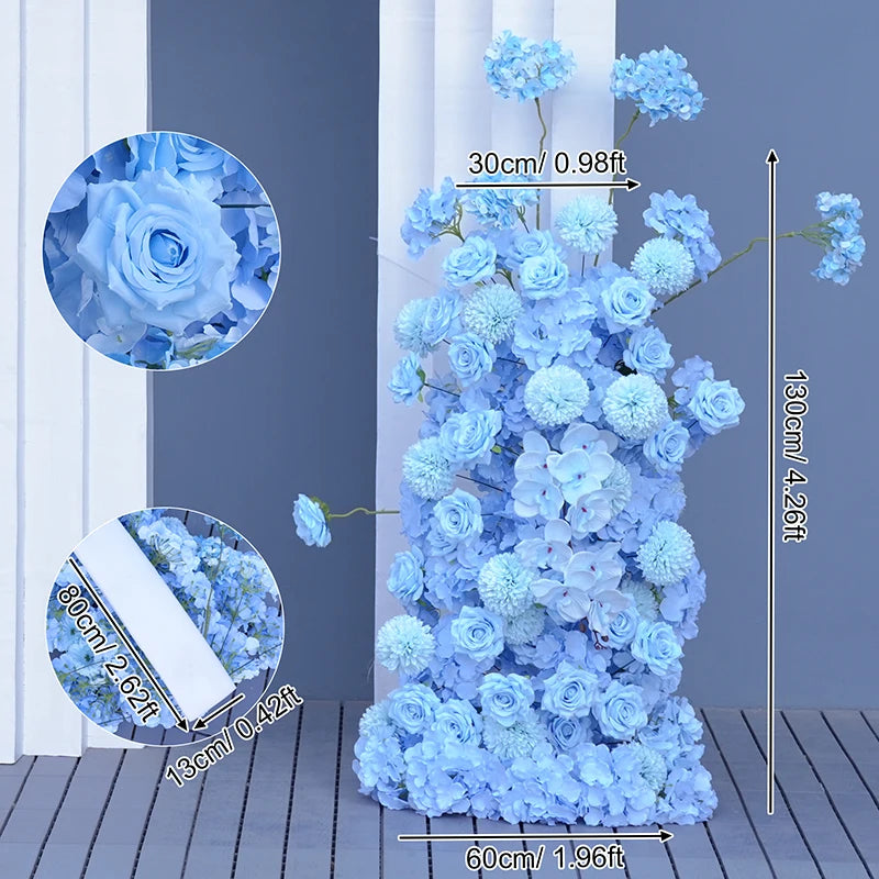 arche fleur blanche décor mariage fête anniversaire banquet cérémonie mur floral moderne grande taille