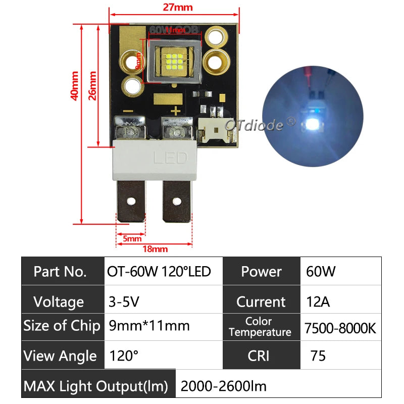 composant électronique led 60w 80w 90w 3v 5v 12v noir doré gris pcb cuivre