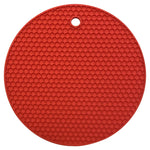 tapis table silicone moderne hexagones antidérapant résistant chaleur plat antidérapant multicolore vert violet bleu
