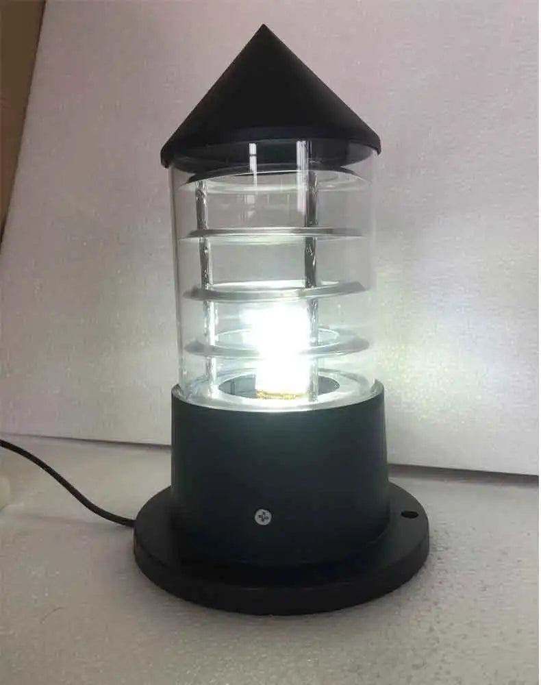 lampe table moderne transparente noir sans ampoule câble électrique ip65 aluminium