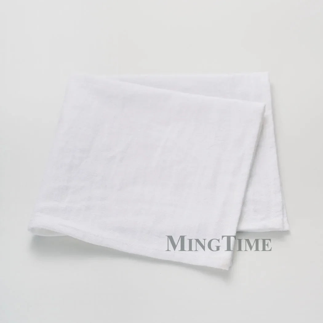serviettes coton rose pâle texture lin classique réutilisables table manger party banquet