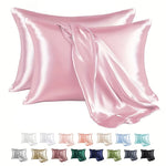protège oreiller satin rose clair beige doré noir moderne élégant literie anti allergie coton