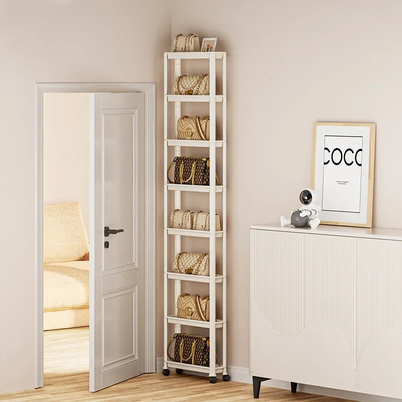 étagère mobile roulettes blanc moderne plateaux lisses suspendus porte chariot multifonctionnelle adjustable almacenamiento