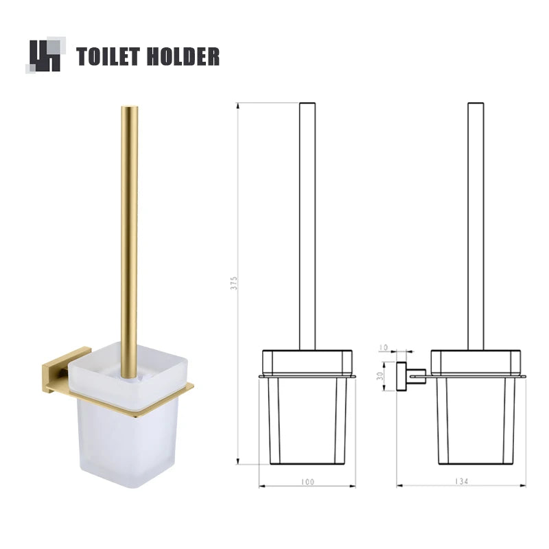 accessoires salle bain doré moderne porte savon gobelet brosse wc serviette lotion crème