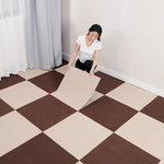 tapis auto adhésifs carreaux géométriques gris noir marron beige moderne 30x30cm
