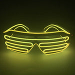 lunettes lumineuses multicolores stripes horizontales moderne occasion fête Halloween Nouvel An discothèque