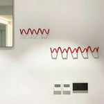 crochet mural moderne rouge spirale crochets fixé sacs pullsCALENDRIERporte clés