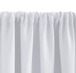 rideau moderne blanc uni opaque 100% polyester pièces 132cm 46cm cuisine