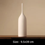 vase decoratif porcelaine moderne minimaliste couleur beige marron brun rouille blanc noir gris