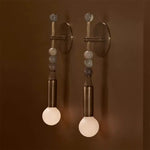 lampe murale moderne élégante bronze marbre finition métallique blanc gris noir