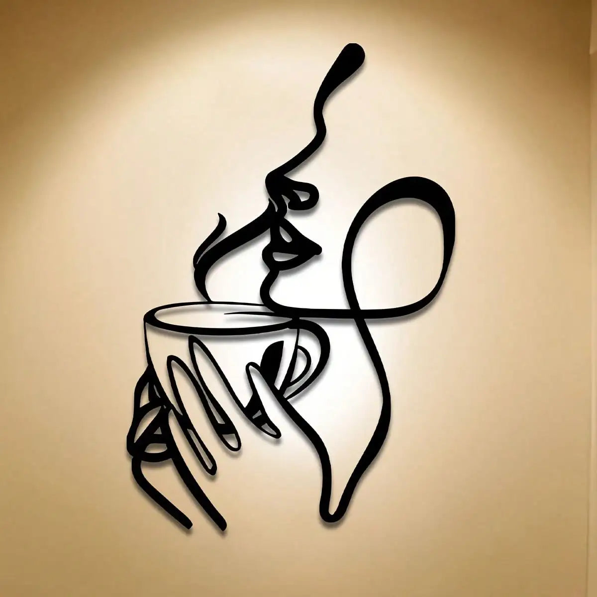 décoration murale moderne tableau noir minimaliste abstrait graphique chambre salon
