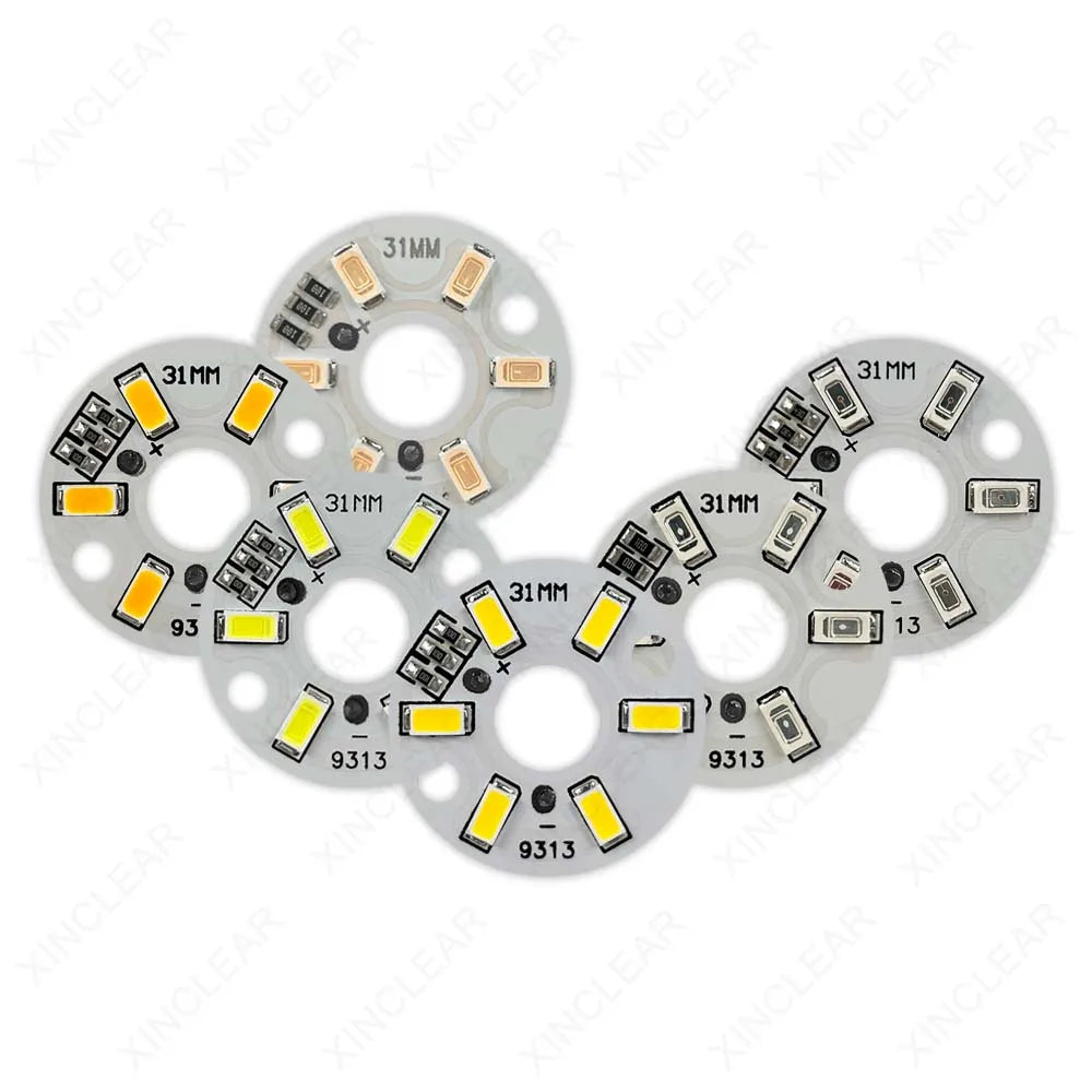 plaque led diamètre 32mm blanc circulaire modernes câbles rouges noirs