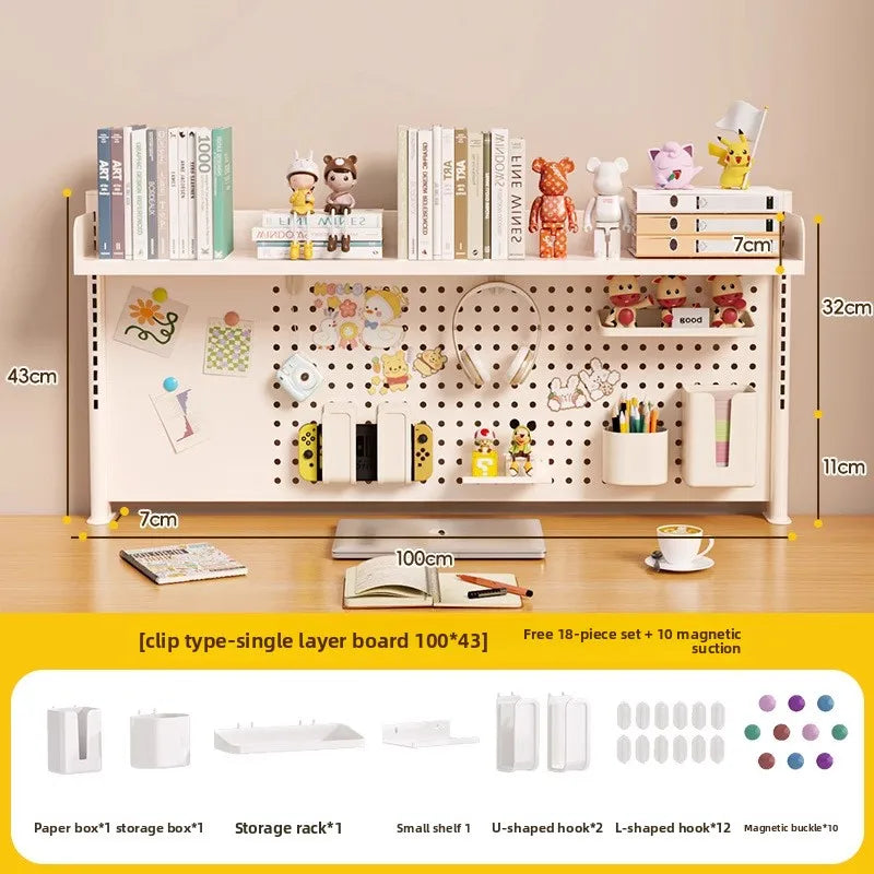 étagère murale modulaire métal blanc porte crayons support objets moderne